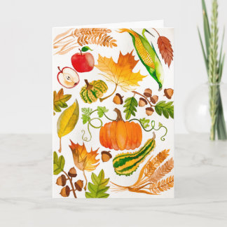 Höstkort för välgörenhet kort