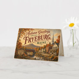 Höstkort från Fryeburg Maine Kort