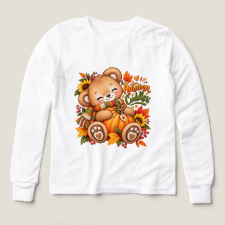 Höstkramar Teddybjörn Pumpa Höst Bebis & Barn T Shirt