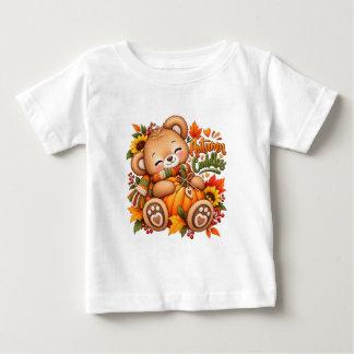 Höstkramar Teddybjörn Pumpa Höst Bebis & Barn T Shirt