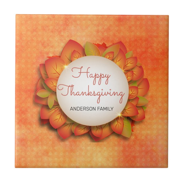 Höstkrans Kakelplatta (Framsidan)