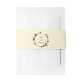 Höstkrans | Modern Bröllop Anpassningsbar Band För Inbjudningskort