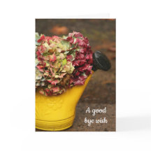 Höstkupongkort med mappad hälsning