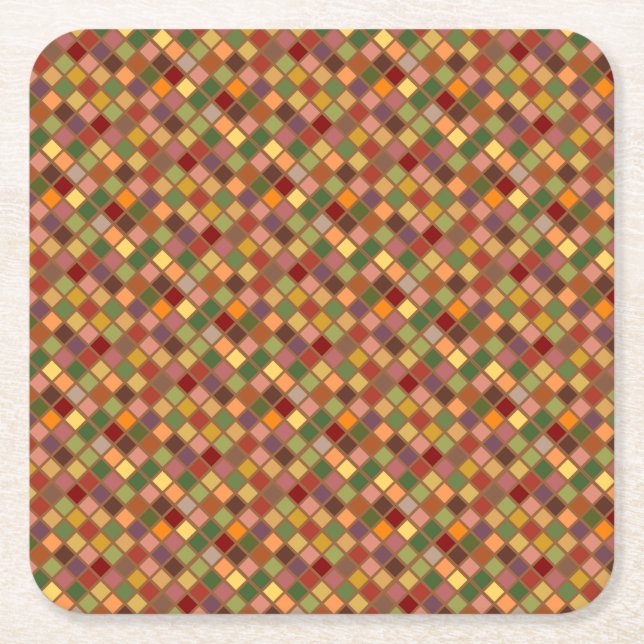 Höstkvadrat Underlägg Papper Kvadrat (Framsidan)