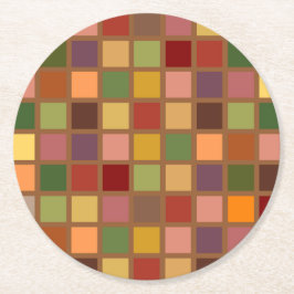 Höstkvadrat Underlägg Papper Rund