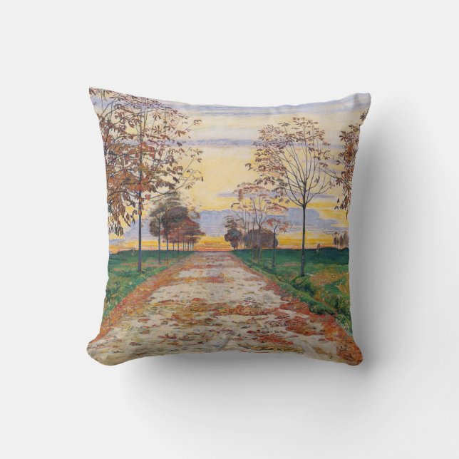 Höstkväll (av Ferdinand Hodler) Kudde (Framsida)