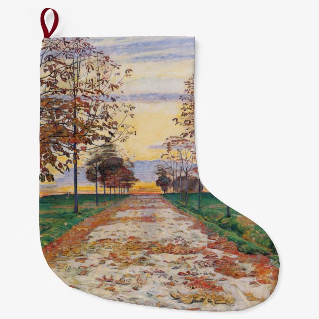Höstkväll (av Ferdinand Hodler) Stor Julstrumpa (Framsidan)
