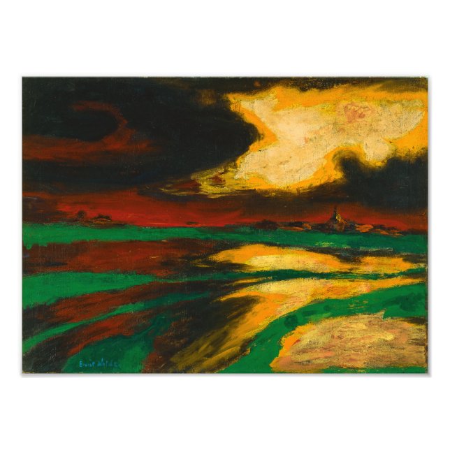 Höstkväll | Emil Nolde | Fototryck (Framsidan)