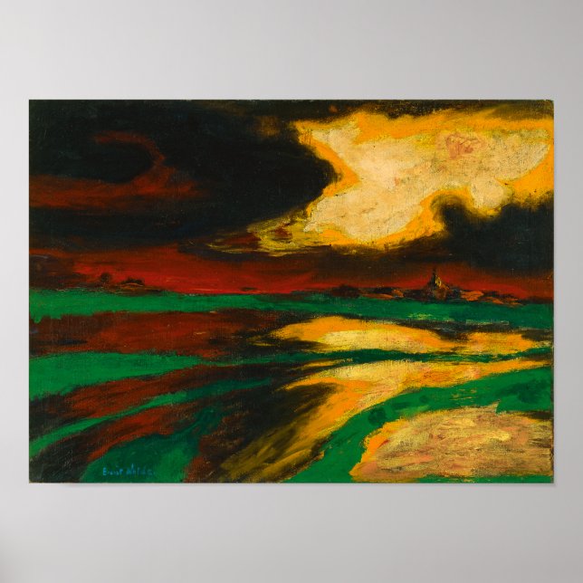 Höstkväll | Emil Nolde | Poster (Framsidan)
