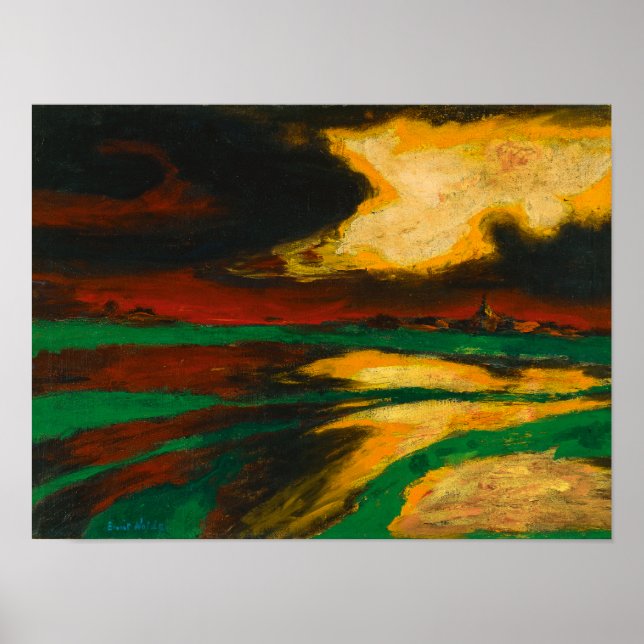 Höstkväll | Emil Nolde | Poster (Framsidan)