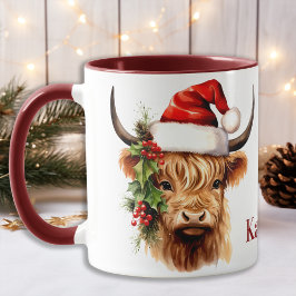 Höstland Kow Festive Farm Animal God jul Mugg