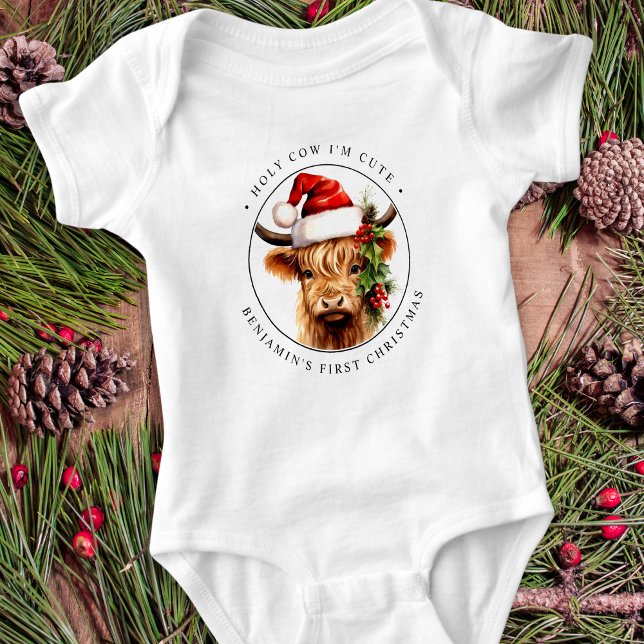Höstland Kow Festive Farm Animal God jul T Shirt (Skapare uppladdad)