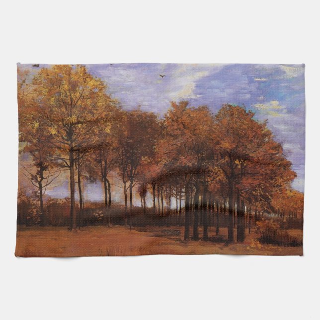 Höstlandskap av Vincent van Gogh Kökshandduk (Horisontell)