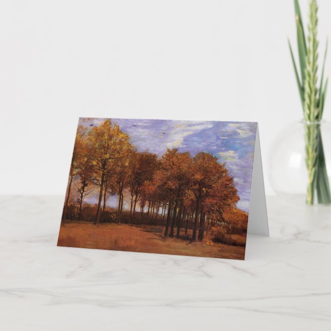 Höstlandskap av Vincent van Gogh Kort (Framsida)