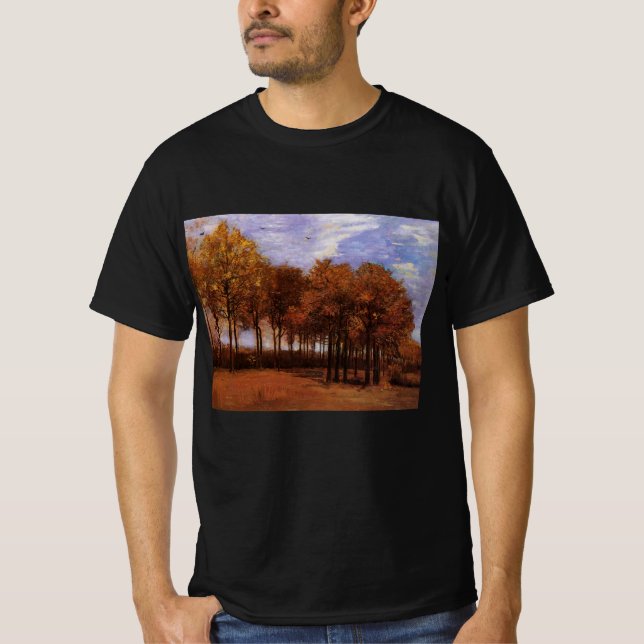 Höstlandskap av Vincent van Gogh T Shirt (Framsida)