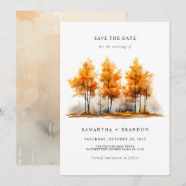 Höstlandskap Bröllop i naturen Spara Datumet