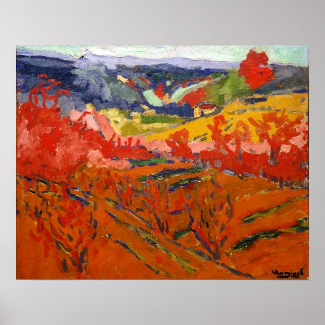 Höstlandskap | Maurice de Vlaminck | Poster (Framsidan)