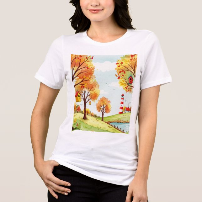 Höstlandskap T Shirt (Framsida)