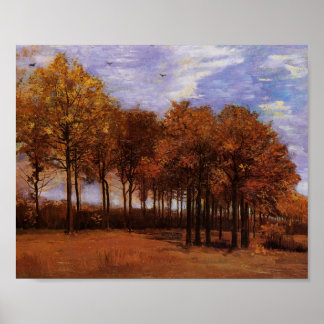 Höstlandskap, Van Gogh Fine Art Poster