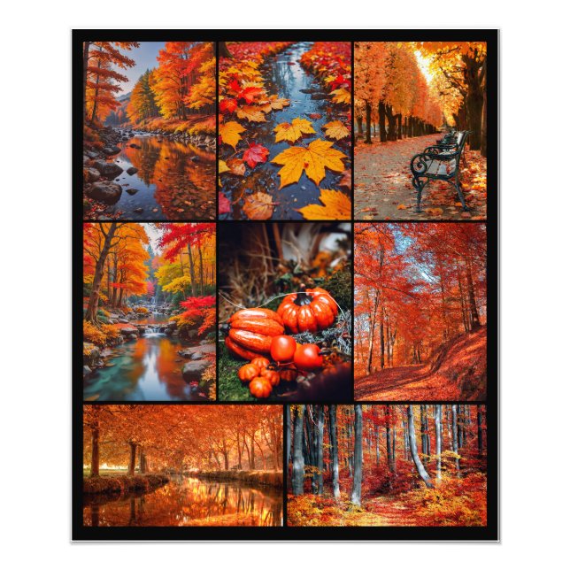 HöstlandskapsfotogallerGrid Fototryck (Framsidan)