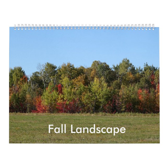 Höstlandskapsfotografering (stor) kalender (Omslag)