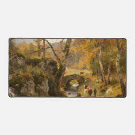 Höstlandskapsströmmande skrivbordsmatta