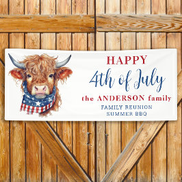 Höstlandskö 4:e juli Rött vitt blått patriotisk