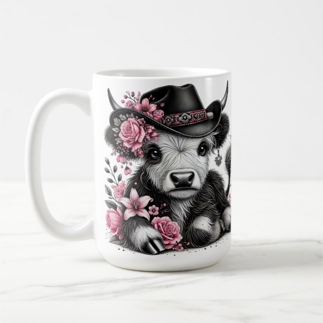 Höstlandskö med Blommigt Kaffemugg (Vänster)