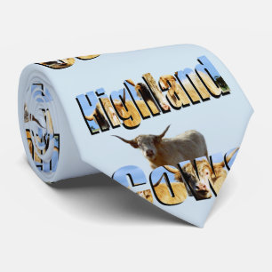 Höstlandskö med höglandskökor Bild Logotyp Slips
