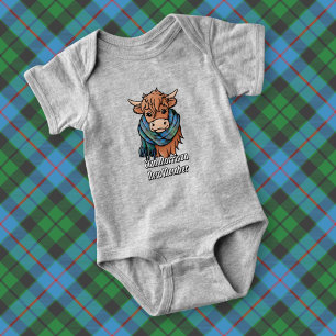 Höstlandskö med Morrison Hunting Tartan Scarf T Shirt