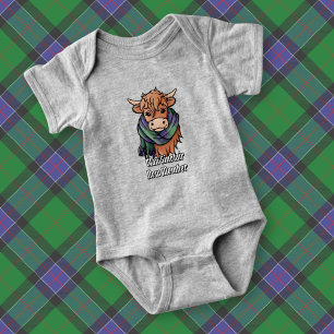 Höstlandskö med Sinclair Hunting Tartan Scarf T Shirt