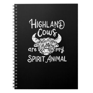 Höstlandskor är min själ, Scottish Highla Anteckningsbok