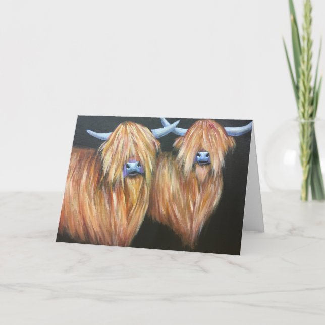 Höstlandskort för komjölk, tomt inuti. kort (Framsida)