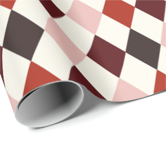 Höstlig Mörk Akademisk Harlekin Argyle-mönster Presentpapper