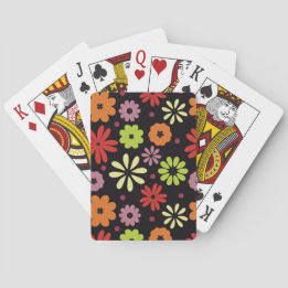 Höstlig sömlös blommönster casinokort