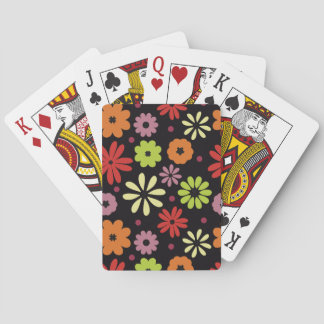 Höstlig sömlös blommönster casinokort