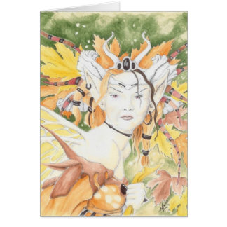 höstliga devas på pumpa Time Hälsningskort