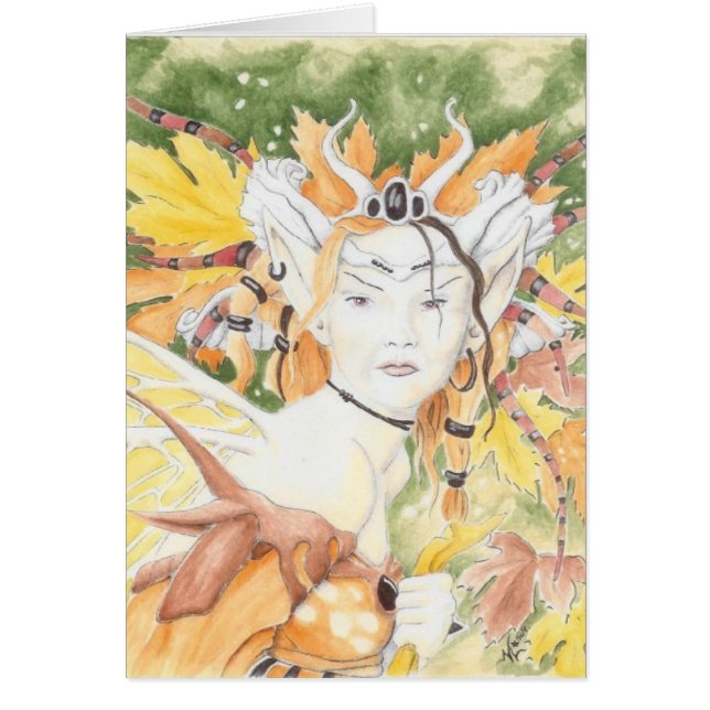 höstliga devas på pumpa Time Hälsningskort (Framsidan)