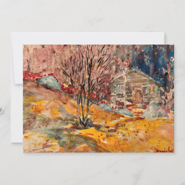 Höstliggande | George Luks Kort (Framsida)