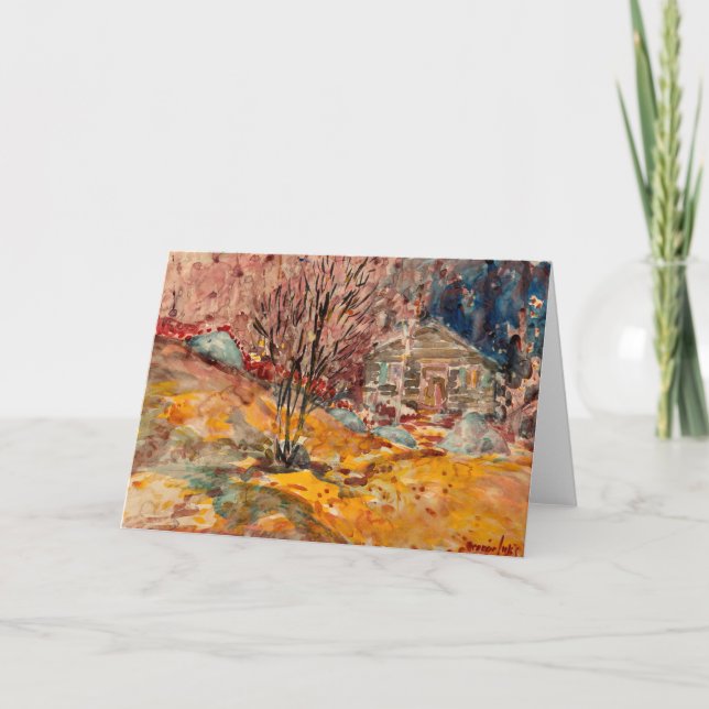 Höstliggande | George Luks Kort (Framsida)