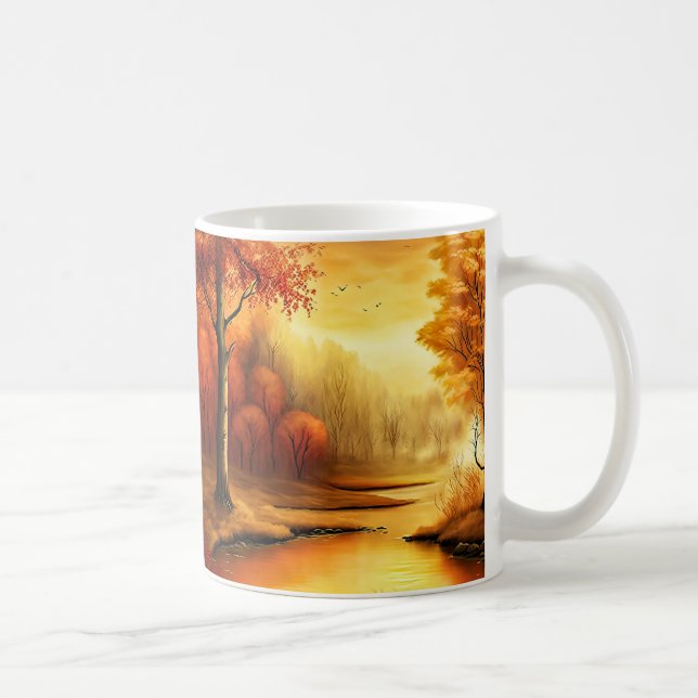 Höstliggande målning-68754 kaffemugg (Höger)