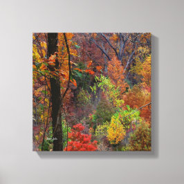 Höstliggande, omslagen arbetsyta canvastryck