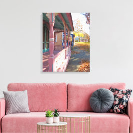 Höstljus på stuktningsrad - Martha's Vineyard Canvastryck