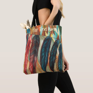 höstlöv färgar original stylized modern konst tygkasse