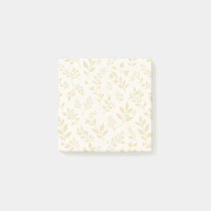 Höstlöv Guldvete - Neutral Post-it Block