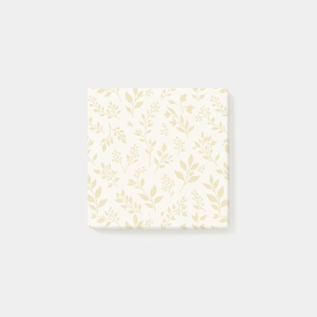 Höstlöv Guldvete - Neutral Post-it Block (Framsida)