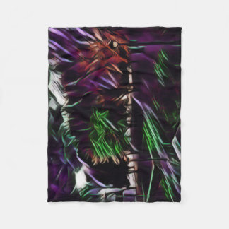 Höstlöv i parken fleecefilt