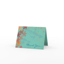 Höstlöv Matchande Tacksamhetskort