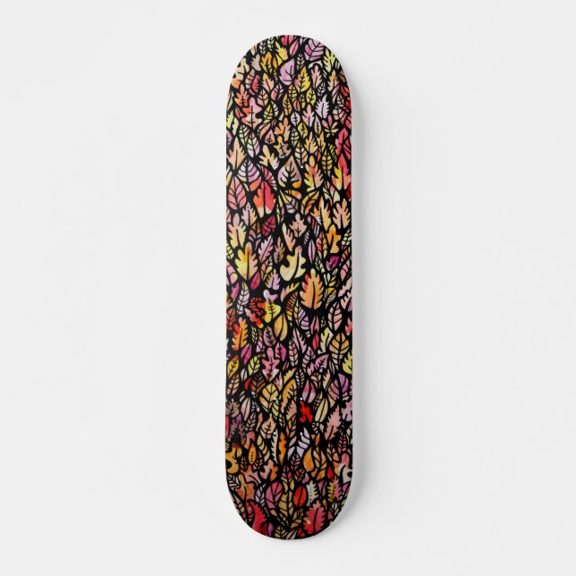 Höstlöv Mini Skateboard Bräda 18,5 Cm (Framsida)