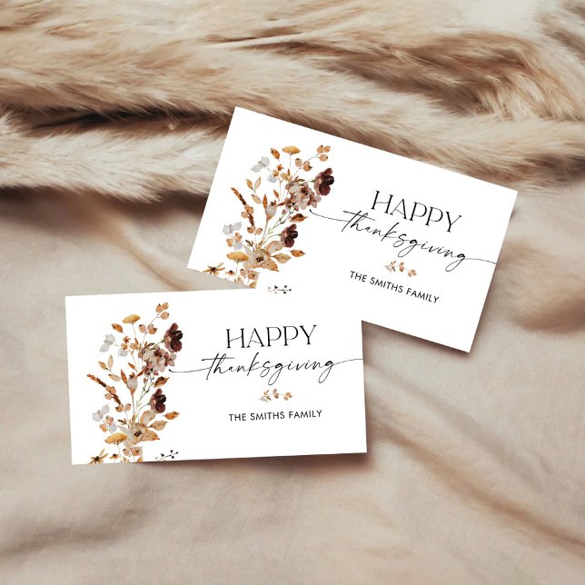 Höstlöv tackkort för Thanksgiving Tilläggskort (Skapare uppladdad)